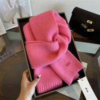 Women's Solid-Color Wool Scarf