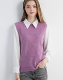 Merino Wool Sleeveless Knit Vest