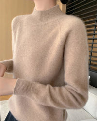 Pure Cashmere Half-Turtleneck Pullover