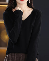 Merino Wool V-Neck Sweater