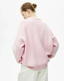 Oversized O-neck Knitted Pullover