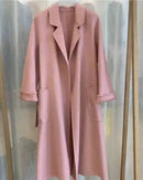 Belted A-Line Wool-Blend Coat
