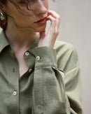 Elegant Lapel Single-Breasted Ol Shirt