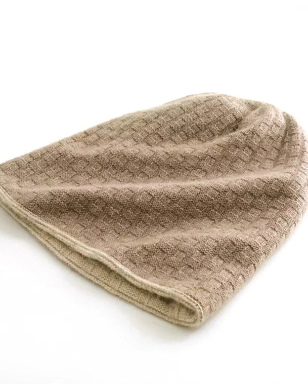 Wool Cashmere Reversible Beanie