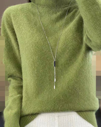 Mink Cashmere Turtleneck Sweater
