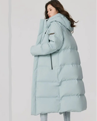 Longline Hooded Duck Down Coat