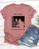 Fun Cat Print T-Shirt