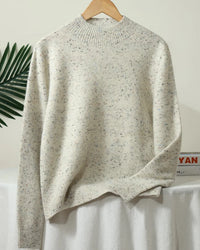Thick Merino Wool Mock Neck Sweater