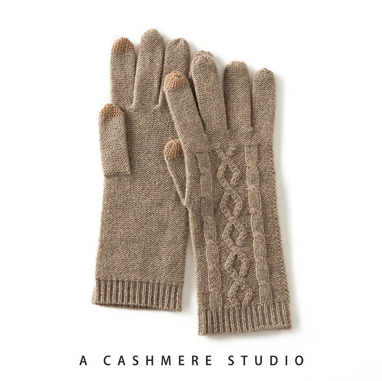 Full Finger Pure Cashmere Gloves