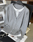 Casual Stripe Knit Wool Sweater