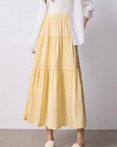 Layered A-Line Midi Cake Skirt