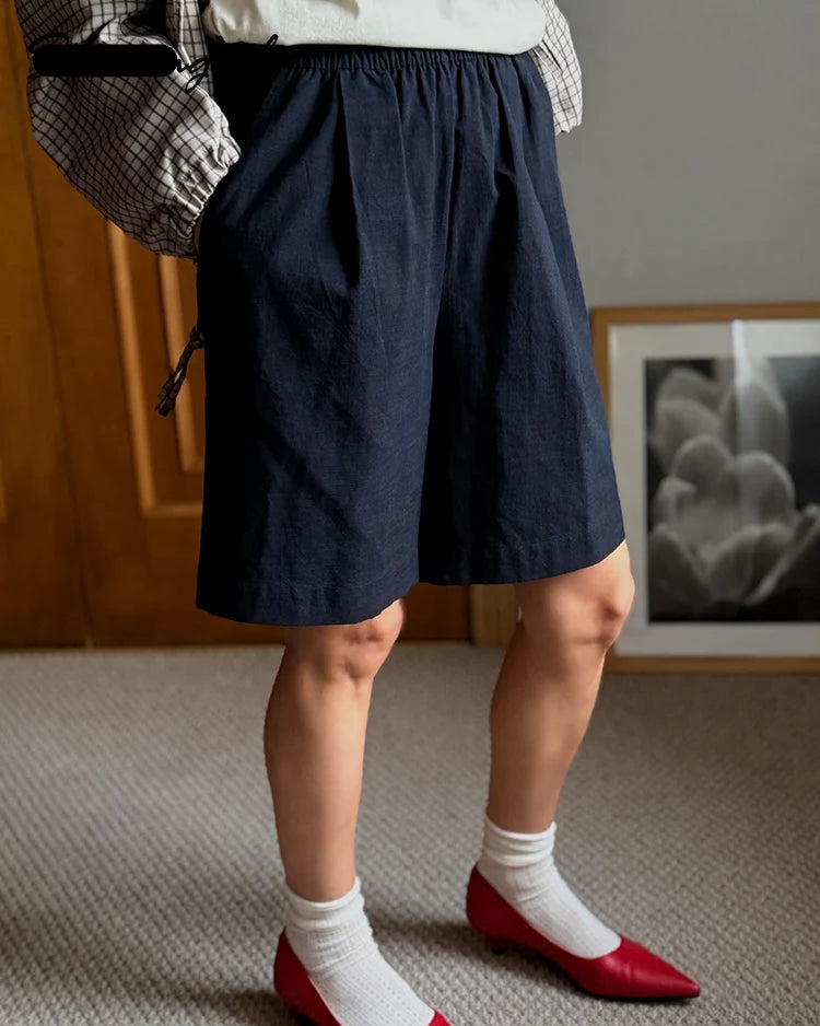 High Waist Wide Leg Shorts