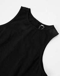 Stylish Round Neck Sleeveless Mini Dress