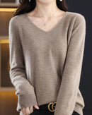 Merino Wool V-Neck Sweater