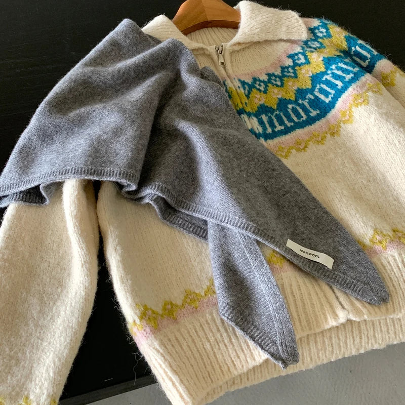Wool Triangle Scarf