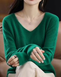 Merino Wool V-Neck Sweater