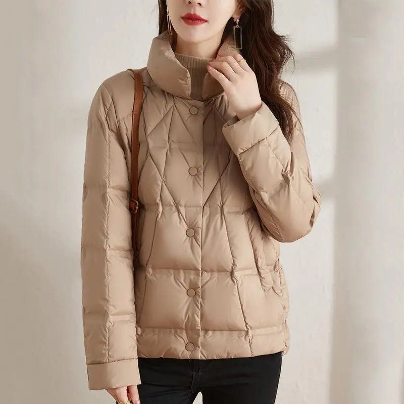 Ultralight Thin Slim Short Down Coat
