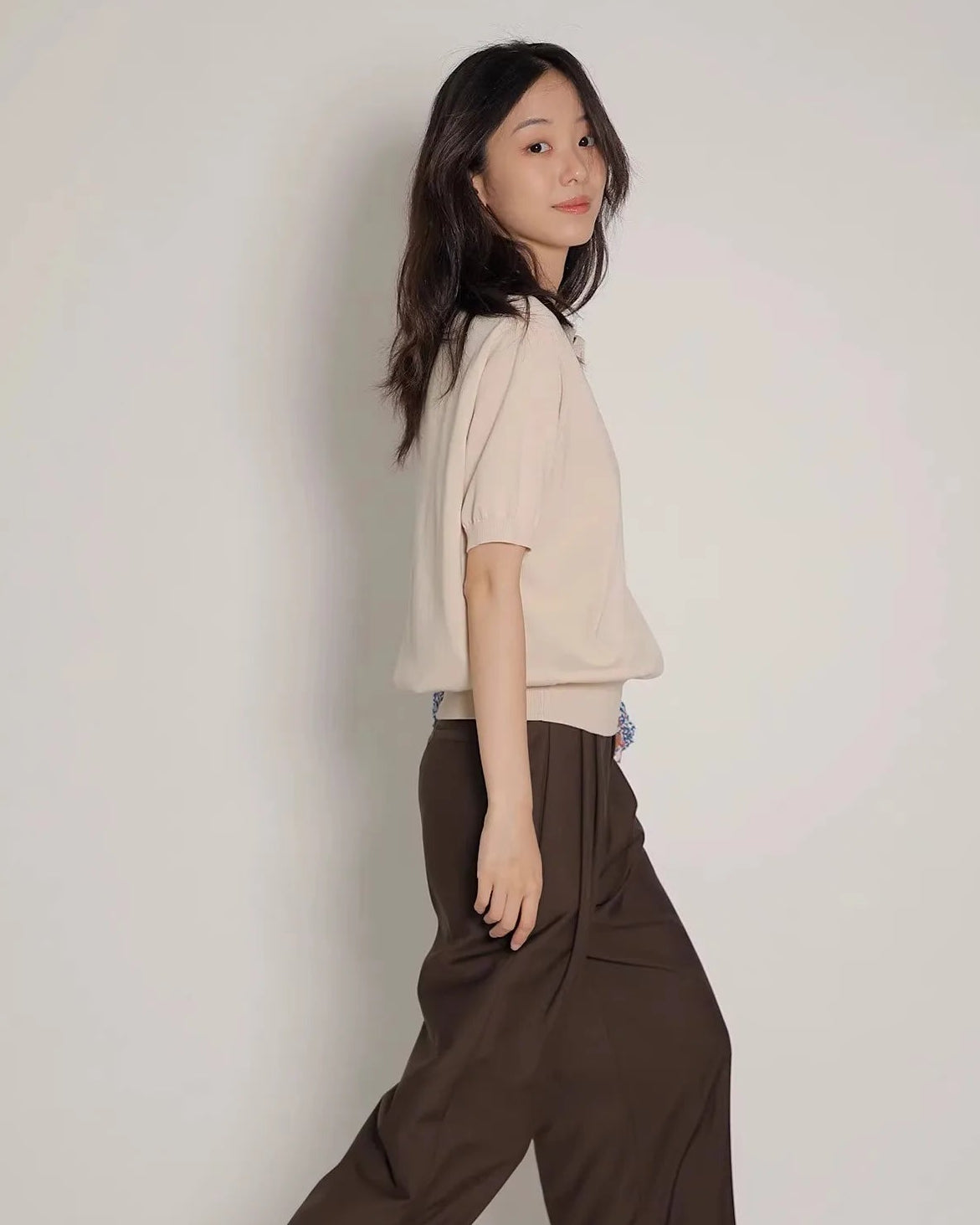 Ice Silk Knitted Polo Shirt