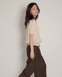Ice Silk Knitted Polo Shirt