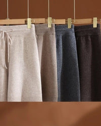 Merino Wool Drawstring Knit Shorts