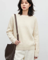 Oversized Wool Cashmere Crew Sweater