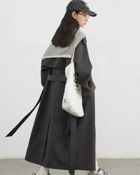 Belted Cotton Lyocell Trench Coat