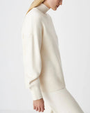 Half-Turtleneck Knit Sweater & High Waist Wide-Leg Trouser 2-Piece Set