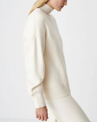 Half-Turtleneck Knit Sweater & High Waist Wide-Leg Trouser 2-Piece Set