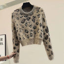 Leopard Vintage Knitted Sweater
