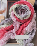 Pleated Long Scarf Shawl
