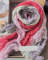 Pleated Long Scarf Shawl