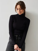 Knitted Basic Turtleneck Sweaters