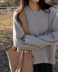 Luxe Cashmere Round Neck Pullover