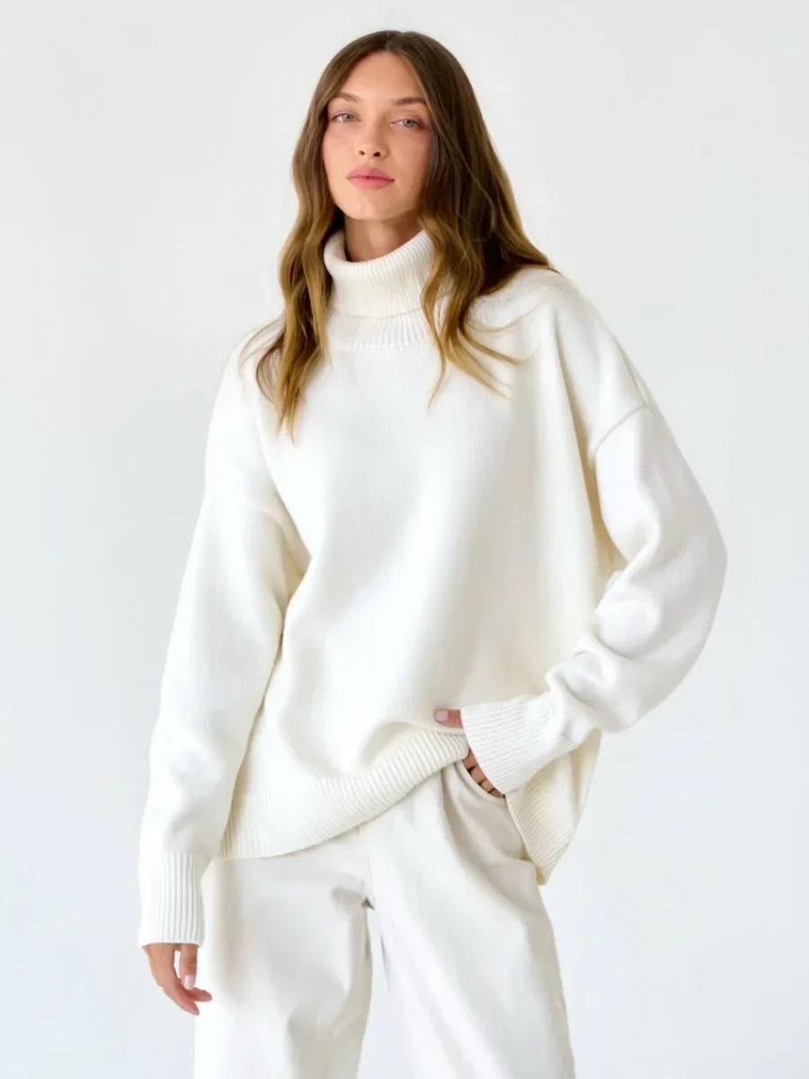 Turtleneck Oversized Pullover Sweater
