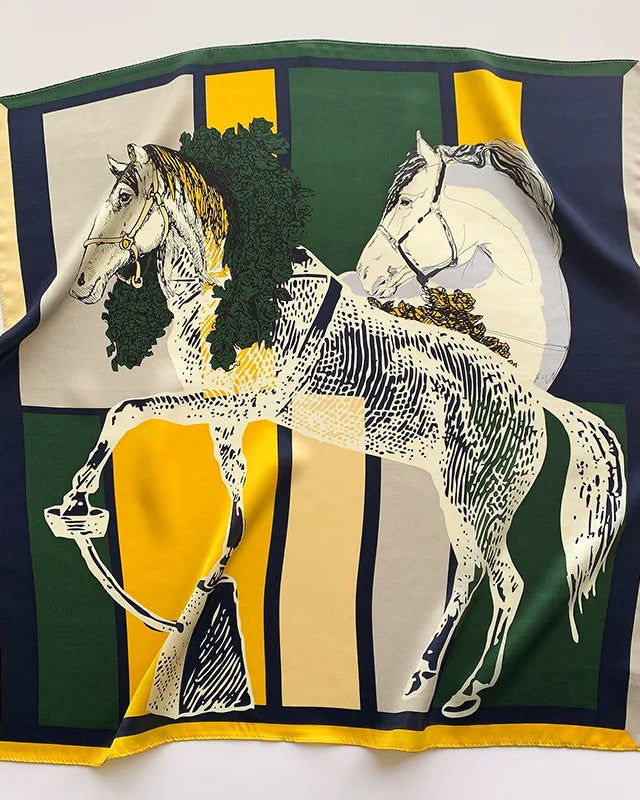 New Women's Silk Printed Scarf
