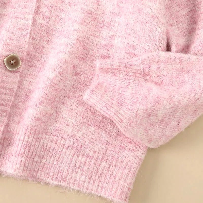 Wool Blend Soft Knitted Short Cardigan