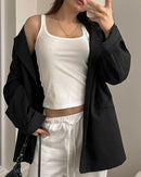 Ribbed Stretch Sleeveless Essential Camisole