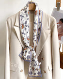 Women's Printed Silk Scarf & Shawl