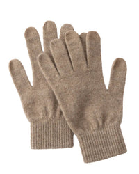 Women's Cashmere touchscreen knit gloves featuring a sculpted ribbed cuff, 16G fine knit, and 100% cashmere fabric, perfect for delivering poised warmth in cold office environments.
