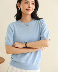 Everyday Cotton O-Neck Knit Tee