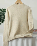 Thick Merino Wool Mock Neck Sweater
