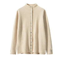 Cashmere Knitted Causal Stand-up Collar Cardigan