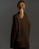 Polo Neck Sweater & Wide Leg Pants Set
