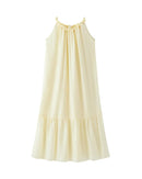 Draped A-Line Sleeveless Maxi Dress