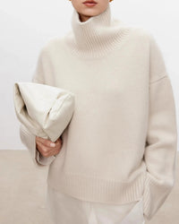 Oversized Cashmere Turtleneck Sweater