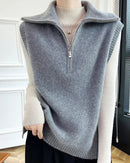 Half-Zip Merino Wool Vest