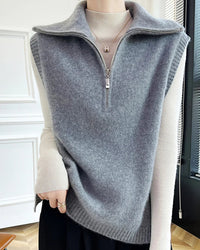 Half-Zip Merino Wool Vest