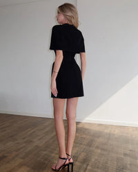 Elegant Square Neck Shawl Sleeveless Fitted Dress