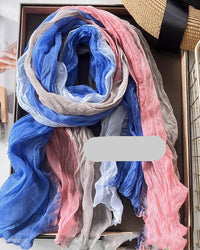Pleated Long Scarf Shawl