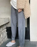 Cotton Cashmere Harem Knit Pants